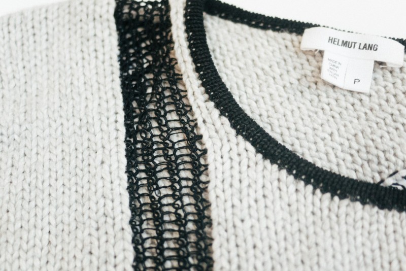 figtny.com Helmut Lang asymmetrical sweater 