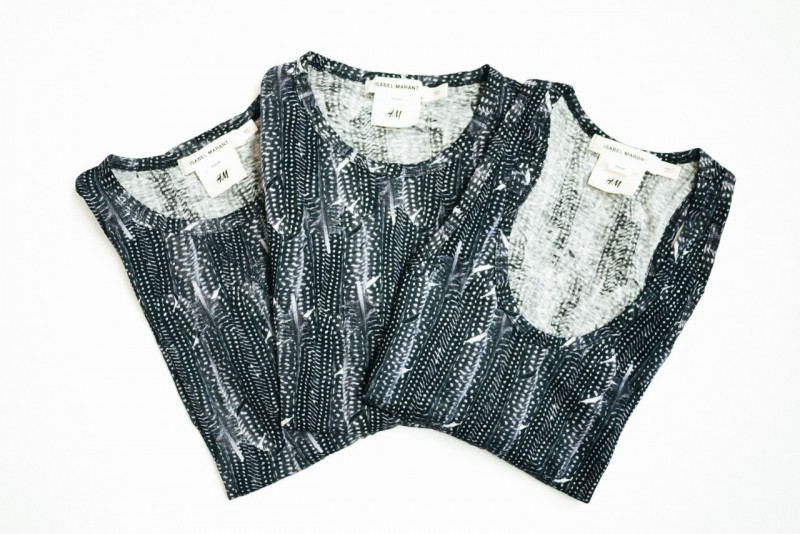 figtny.com| isabel marant for h&m linen feather tee's
