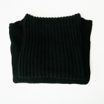 helmut lang cropped front turtleneck sweater
