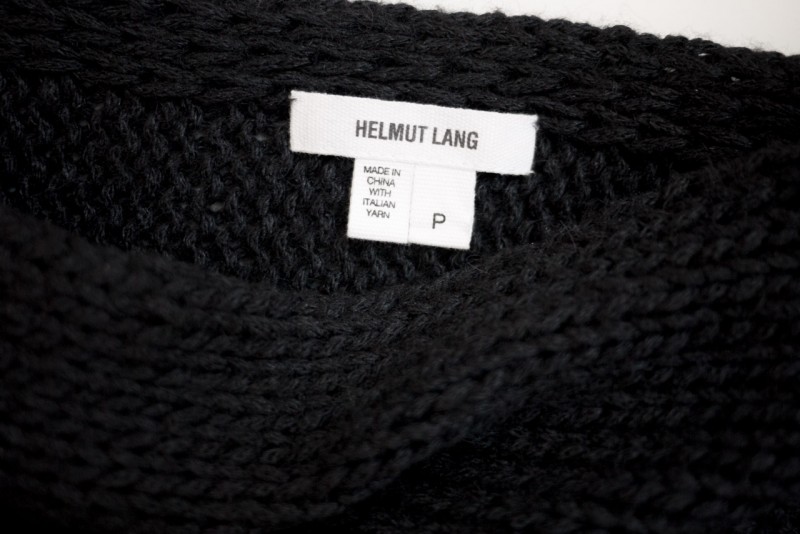 figtny.com | Helmut Lang asymmetrical sweater 