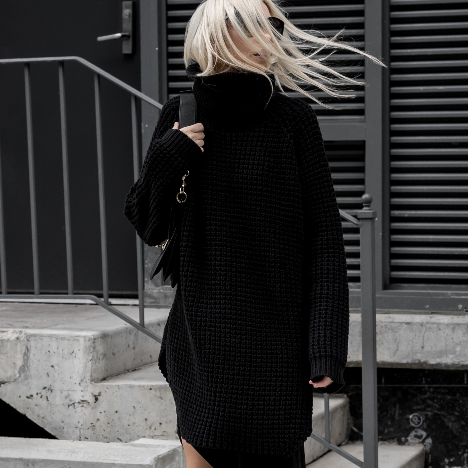 figtny.com | Slit Skirts + Sweaters + Sneakers