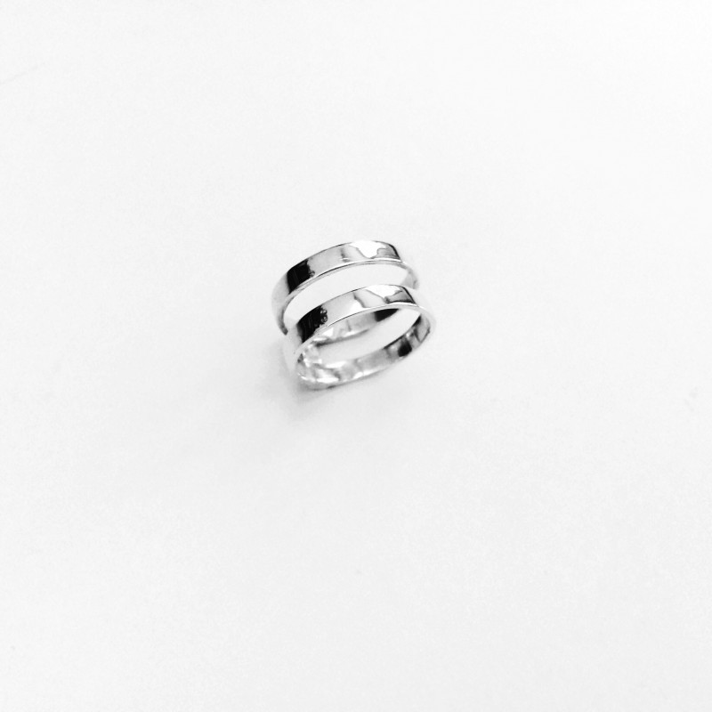 figtny.com | Vrai and Oro Silver Double Stacked Ring