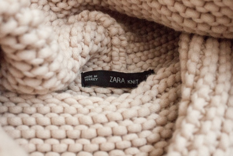 figtny.com | ZARA high neck sweater - bisque