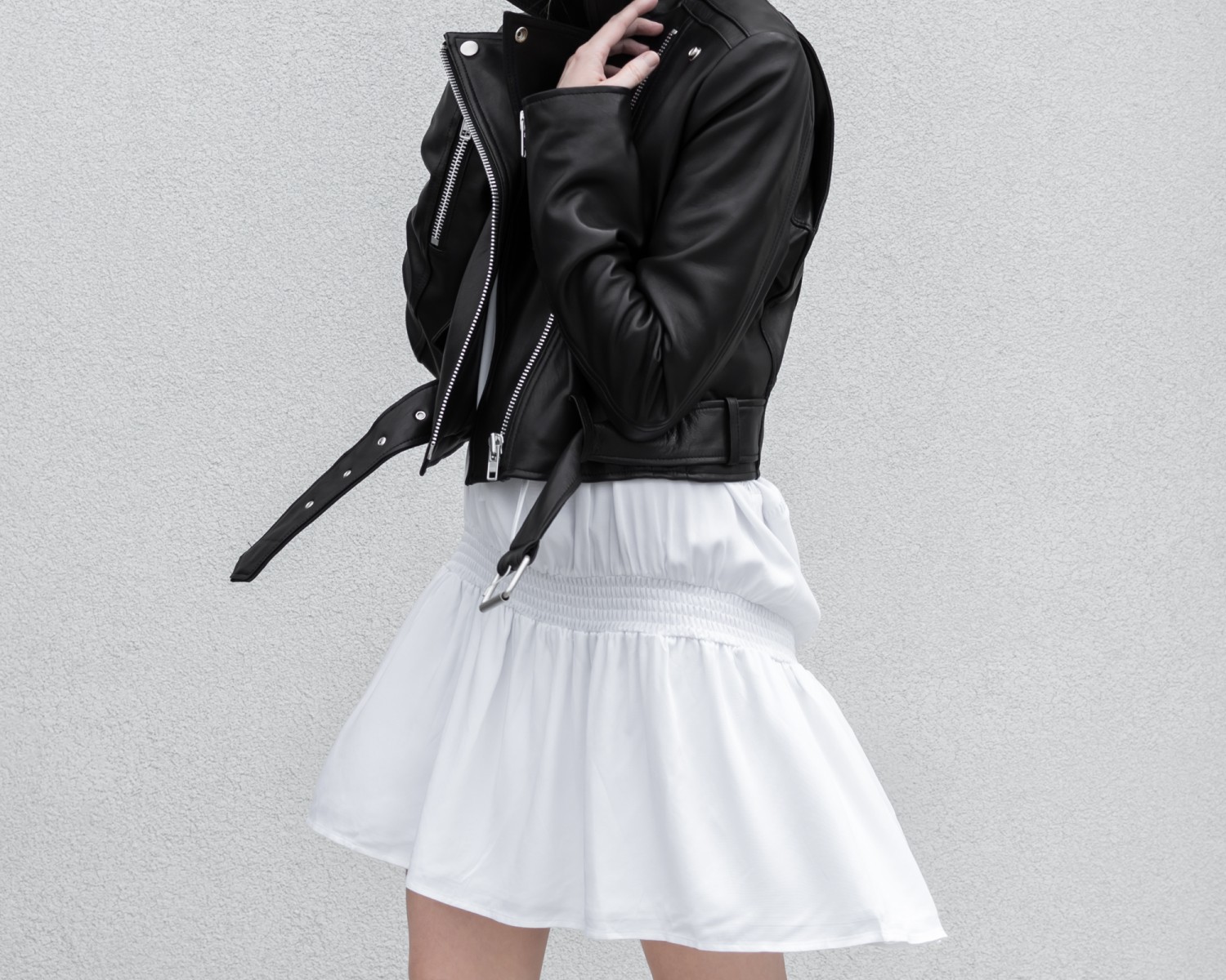 figtny.com | Primary NYC Leather Jacket and Dress